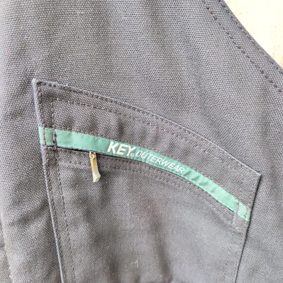 Key Outerwear Insulated Duck Bib Heavy Duty Snow Chore Overalls Men's Size 2XL-S - Picture 2 of 9